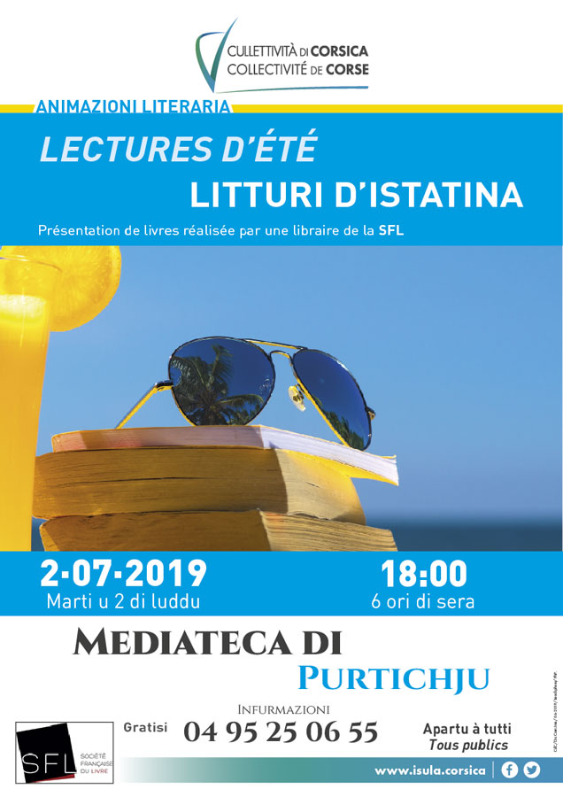 2 Juilllet 2019 : Lecture d&rsquo;été/Litturi d&rsquo;istatina à la MEDIATHEQUE