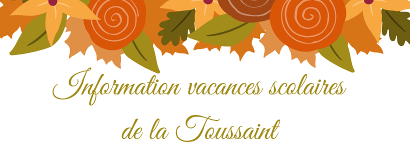 Planning activités ALSH – Vacances de la toussaint