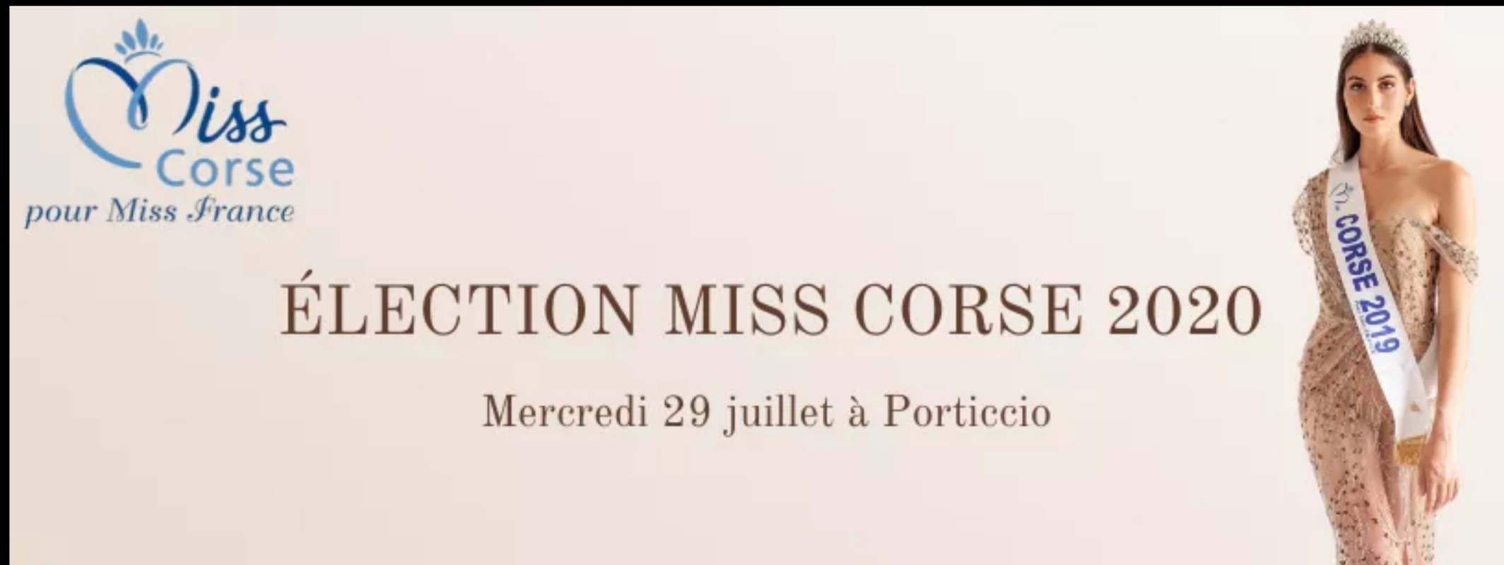 Election Miss Corse – 29/07 à 20h30 à Porticcio
